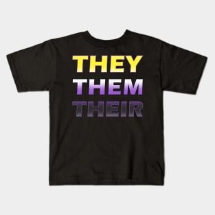 Non-binary pronouns Kids T-Shirt